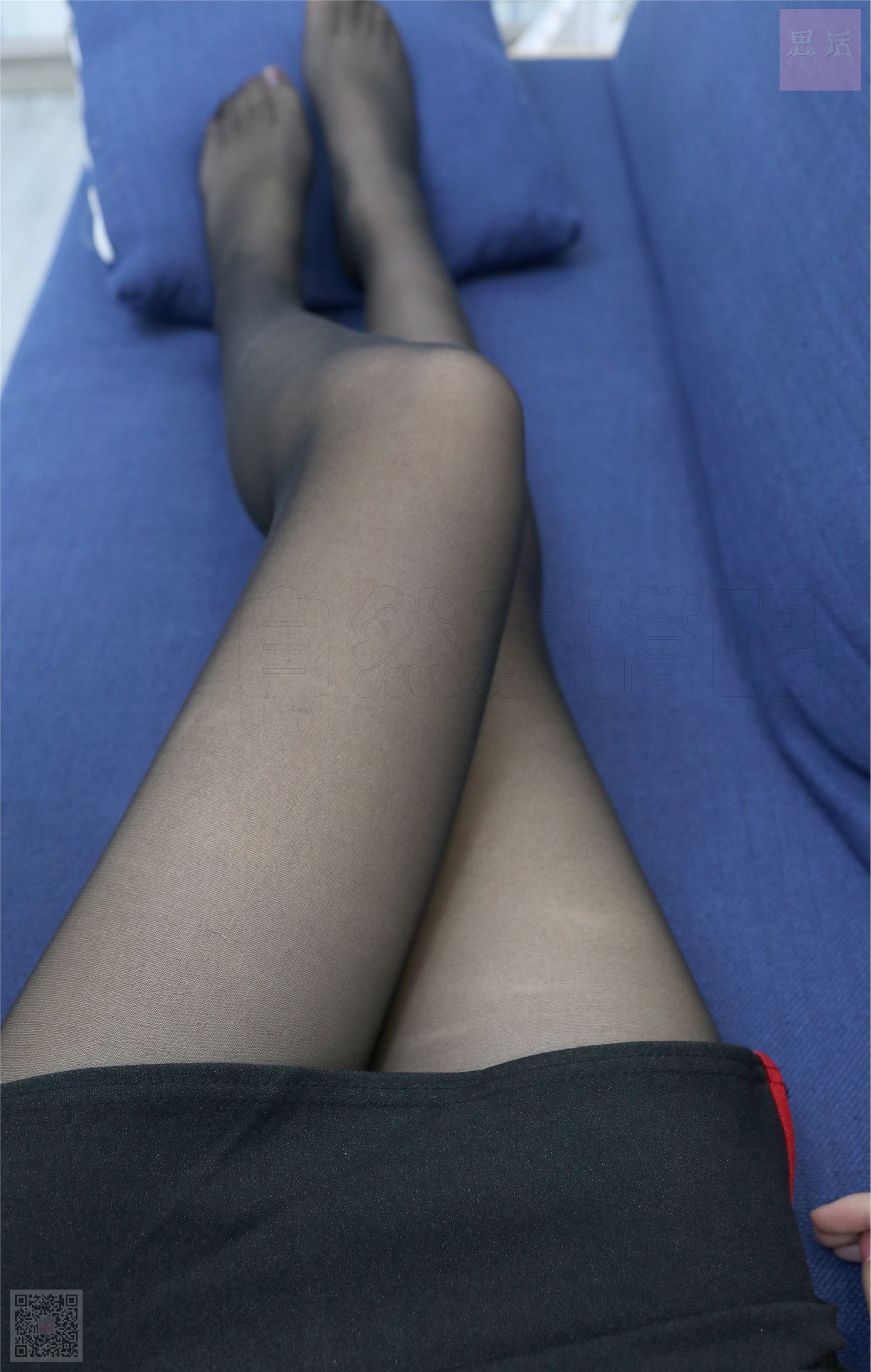 SiHua思话  SH024 可乐 双丸子头邂后上旗袍